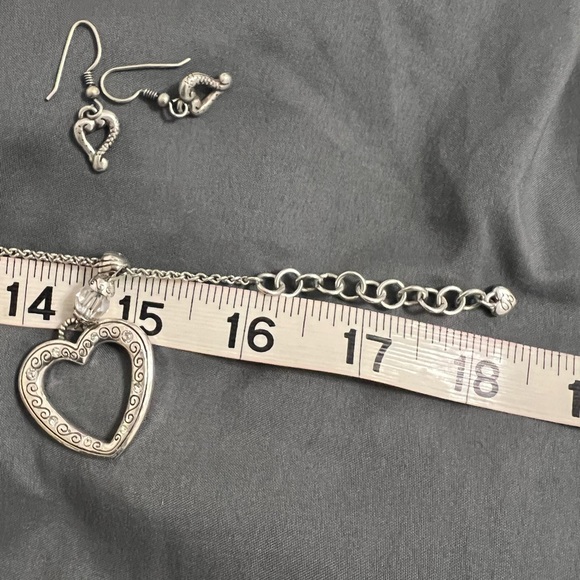 Brighton Reversible Heart Pendant, Necklace, and Earrings - Picture 6 of 8
